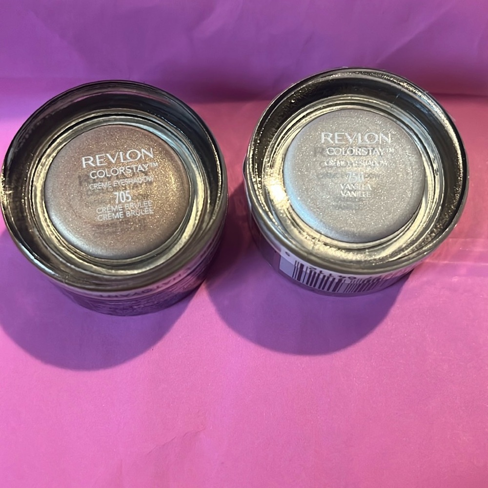 NEW REVLON COLORSTAY CRÈME EYESHADOWS - Colors 705 Crème Brûlée and 750 Vanilla
